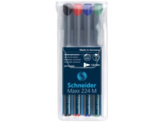 Marqueur permanent pour rétroprojecteur 1 mm 4/set Schneider 224