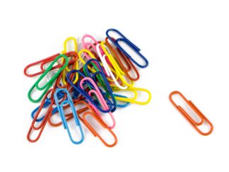 Trombones couleur, 28 mm, n°3, 100/boîte