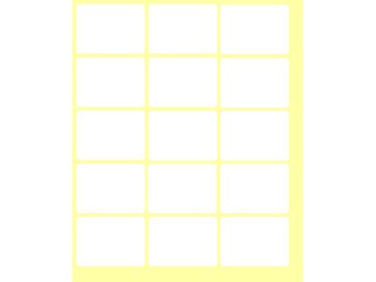 Etiquettes autocollantes 37 x 27 mm, 150/set