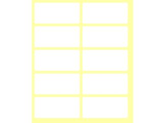 Etiquettes autocollantes 56 x 26 mm, 100/set