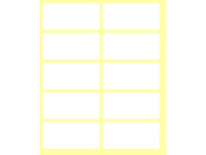 Etiquettes autocollantes 56 x 26 mm, 100/set