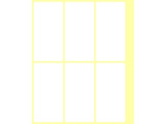Etiquettes autocollantes 73 x 37 mm, 60/set