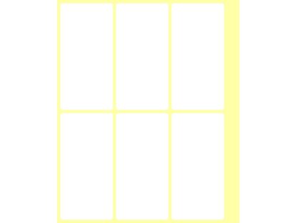 Etiquettes autocollantes 73 x 37 mm, 60/set