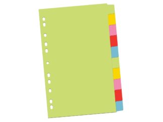 Intercalaire en carton A4, couleur, 10/set