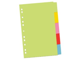Intercalaire en carton A4, couleur, 5/set