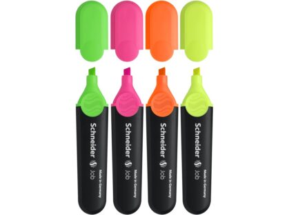 Portefeuille surligneurs job Schneider x4 couleurs/set – Image 2