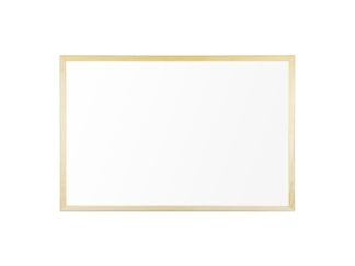 Tableau blanc magnétique avec cadre en bois 60 x 40 cm