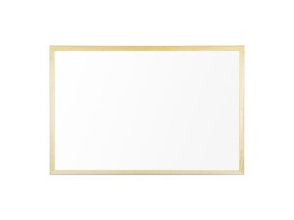 Tableau blanc magnétique avec cadre en bois 60 x 40 cm