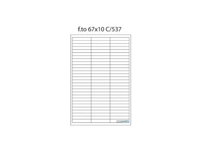 Étiquettes 84/A4 67 x 10 100/boîte
