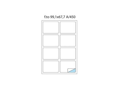 Etiquettes 8/A4 99.1 x 67.7 100/boîte