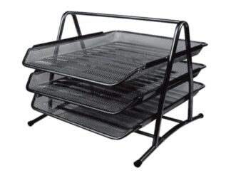 Plateaux à dossiers 3pcs/set noir Office