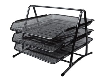 Plateaux à dossiers 3pcs/set noir Office