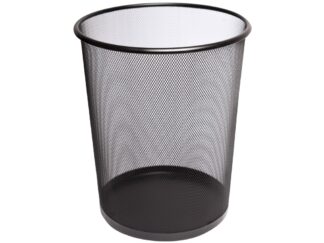 Corbeille à papier, noire 15l Office