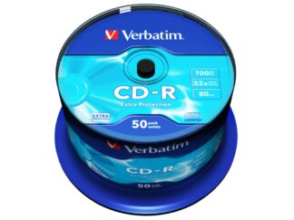 Verbatim CD-R 52X 700MB SPINDLE 50PK EXTRA PROTECTION