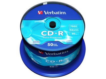 Verbatim CD-R 52X 700MB SPINDLE 50PK EXTRA PROTECTION