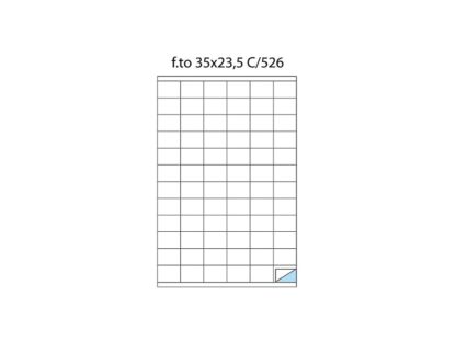 Étiquettes 72/A4 35 x 23,5 100 boîte