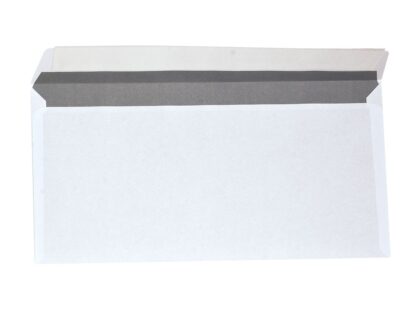 DL - Peel and seal, offset blanc ; rabat court, 75-80 g/m²