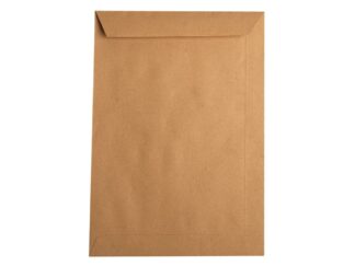 C5 - Gommé, kraft brun, ouvert sur le petit côté, 90 g/m²