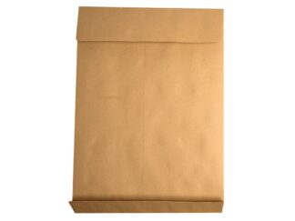 B4 - Peel and seal, kraft brun, soufflet 40mm, ouvert sur le petit côté