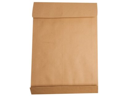 C4 - Peel and seal, kraft brun, soufflet 40 mm, ouvert sur le petit côté