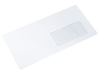 DL - Auto-adhésif, blanc offset, fenêtre à droite, 75-80 g/m²