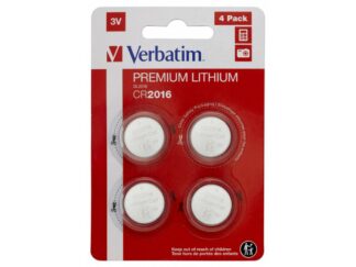 VERBATIM CR2016 BATTERIE LITHIUM 3V 4 PACKS