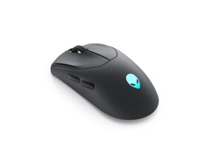 Souris de jeu sans fil tri-mode Dell Alienware AW720M, type de connexion : tri-mode sans fil (2,4 GHz, Bluetooth 5.1 et filaire), résolution de mouvement : 26 000 dpi, fonction de chargement par pression magnétique, points par pouce (DPI) réglables, mode sans fil ( 2,4 GHz), nombre de boutons : 8, performances : 50 G maximum