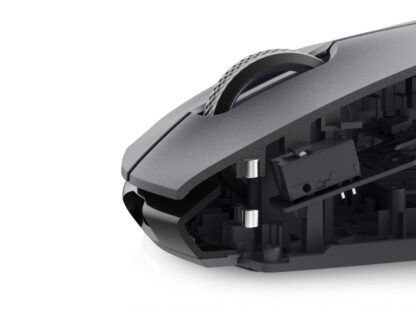 Souris de jeu sans fil tri-mode Dell Alienware AW720M, type de connexion : tri-mode sans fil (2,4 GHz, Bluetooth 5.1 et filaire), résolution de mouvement : 26 000 dpi, fonction de chargement par pression magnétique, points par pouce (DPI) réglables, mode sans fil ( 2,4 GHz), nombre de boutons : 8, performances : 50 G maximum – Image 9