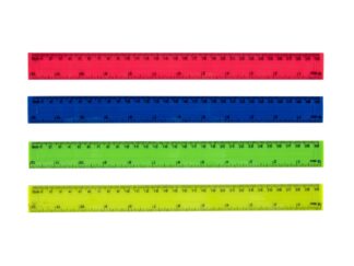 Règle plate graduée transparent 30cm