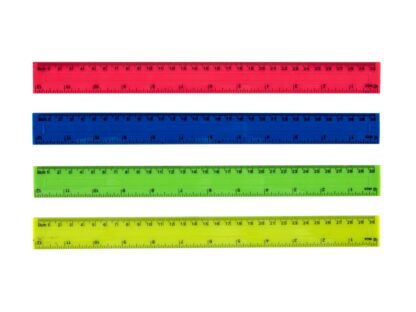 Règle plate graduée transparent 30cm