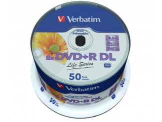 VERBATIM DVD+R DOUBLE COUCHE 8,5GB 8X PRINTABLE SP 50
