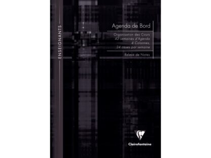 Agenda non daté A4 72 feuilles couverture rigide Clairefontaine