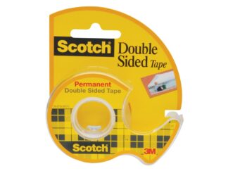 Ruban adhésif double face Scotch, 12 mm x 6.3 m avec dévidoir 3M