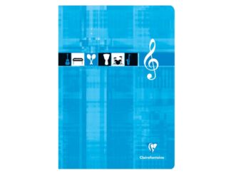Cahier de musique A4 agrafé 24 dossiers 10 portables Clairefontaine Métrique