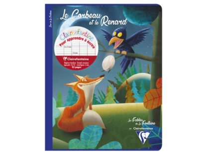 Cahier agrafé, 17 x 22 cm, 16 sh Seyès 3mm 12/12, 6 ass. Les Fables de La Fontaine – Image 3