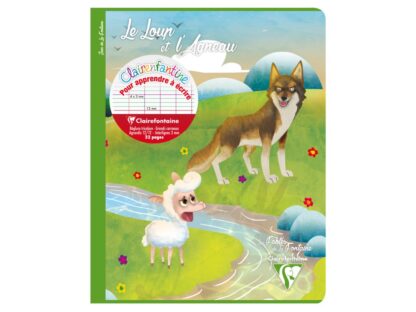 Cahier agrafé, 17 x 22 cm, 16 sh Seyès 3mm 12/12, 6 ass. Les Fables de La Fontaine – Image 7