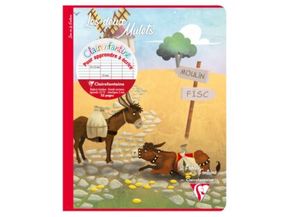 Cahier agrafé, 17 x 22 cm, 16 sh Seyès 3mm 12/12, 6 ass. Les Fables de La Fontaine – Image 8
