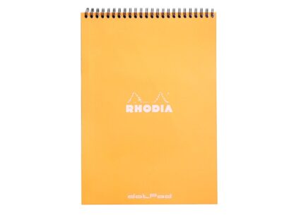 Rhodia Classic ORANGE carnet à spirales, A4, 80 sh. dét. DOT 80g