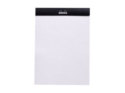 Rhodia BLACK tête agrafée dotPad N°16, 14,8 x 21 cm, 80 sh. 80 g points matriciels 5mm – Image 2