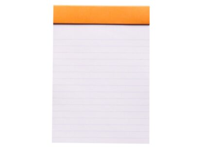 Rhodia ORANGE bloc agrafé à tête N°13, 10,5 x 14,8 cm, 80 sh. ligné 80 g – Image 2