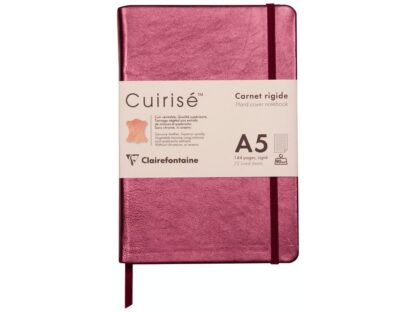 Cahier à couverture rigide A5, 144 pages, cuir