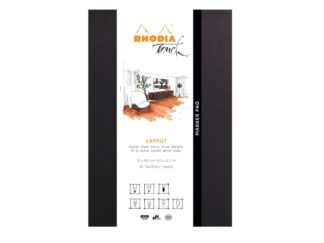 Blocnotes grafique A4+ (21 x 31.8 cm), 50 feuilles, portrait Rhodia Touch Layout