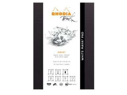 Blocnotes agrafé, graphique, A5, 50 feuilles, portrait Rhodia Touch Layout