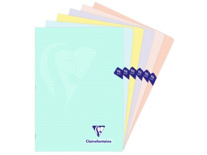 Cahier agrafé A4, 48 lignes, Clairefontaine Mymesys