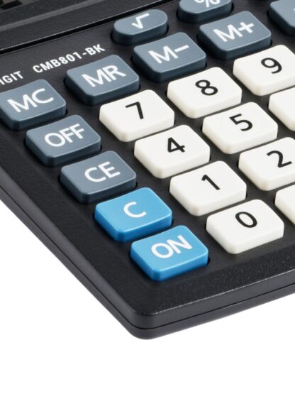 Petite calculatrice de bureau ligne économique CMB801BK – Image 4