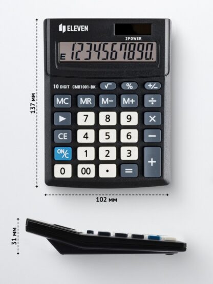 Petite calculatrice de bureau ligne économique CMB1001BK – Image 2