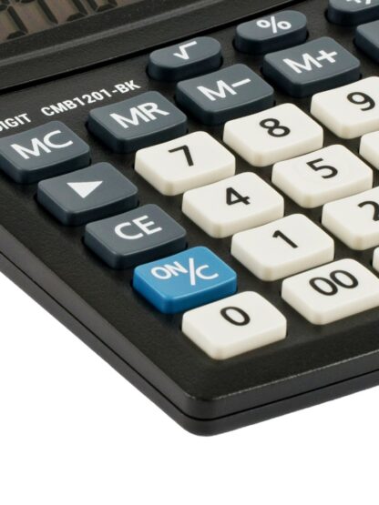 Petite calculatrice de bureau ligne économique CMB1201BK – Image 4