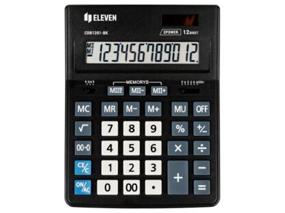 Grande calculatrice de bureau ligne économique CDB1201BK – Image 2