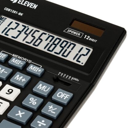 Grande calculatrice de bureau ligne économique CDB1201BK – Image 4