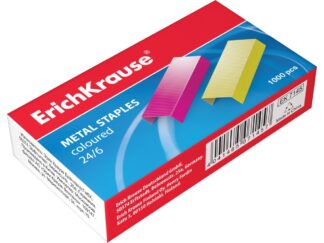 Agrafes 24/6 colorées 1000pcs EK